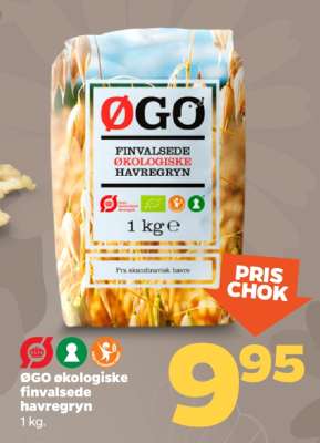 ØGO økologiske finvalsede havregryn