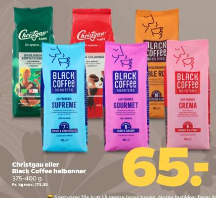 Christgau eller Black Coffee helbønner