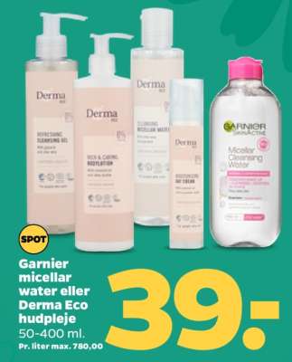 Garnier micellar water eller Derma Eco hudpleje