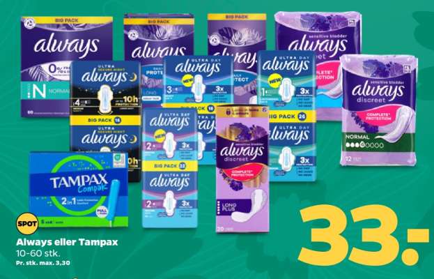 Always eller Tampax
