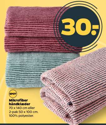 Mikrofiber håndklæder
