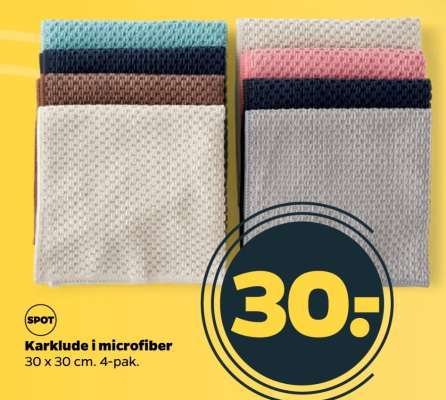 Karklude i microfiber