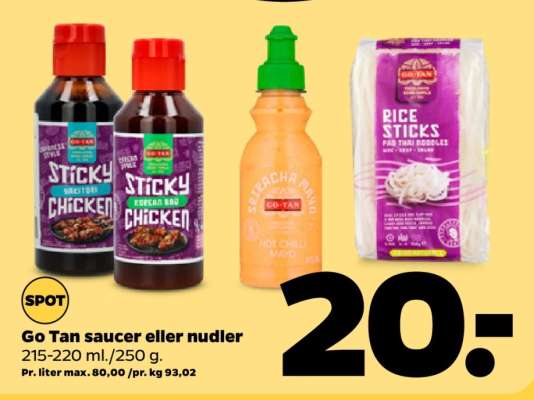 Go Tan saucer eller nudler
