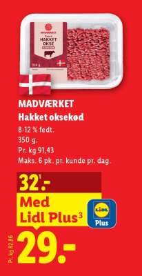 MADVÆRKET Hakket oksekød