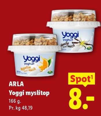 Arla Yoggi myslitop