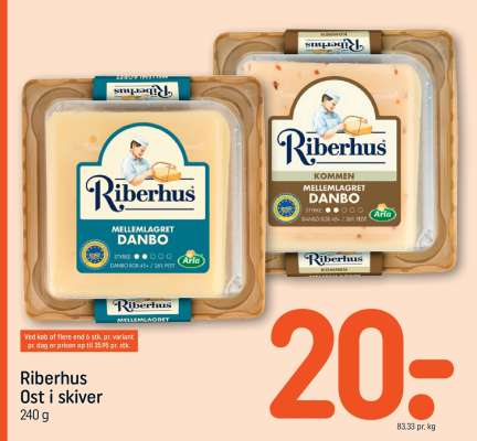 Riberhus Ost i skiver
