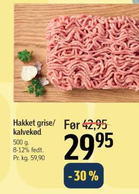 Hakket grise/kalvekød