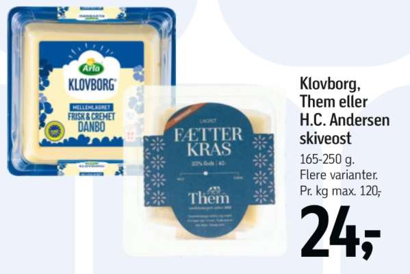 Klovborg, Them eller H.C. Andersen skiveost