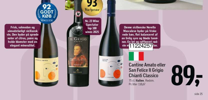 Cantine Amato eller San Felice Il Grigio Chianti Classico