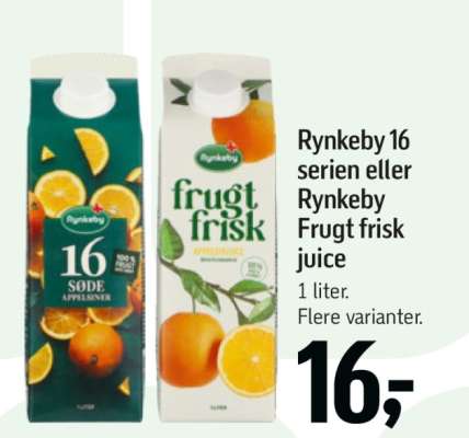 Rynkeby 16 serien eller Rynkeby Frugt frisk juice