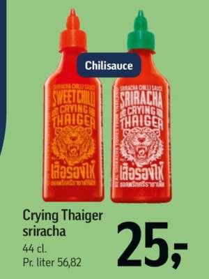 Crying Thaiger sriracha