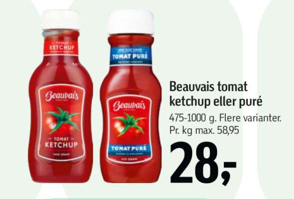 Beauvais tomat ketchup eller puré