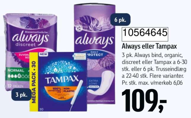 Always eller Tampax