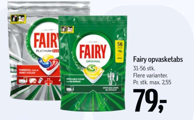 Fairy opvasketabs