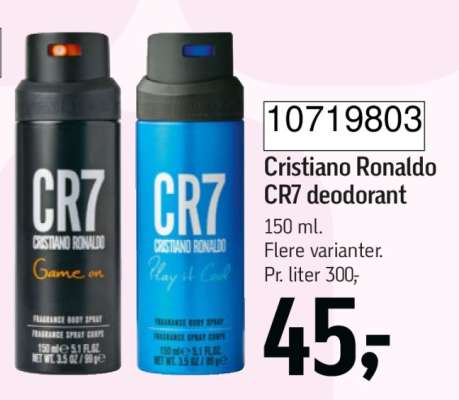 Cristiano Ronaldo CR7 deodorant