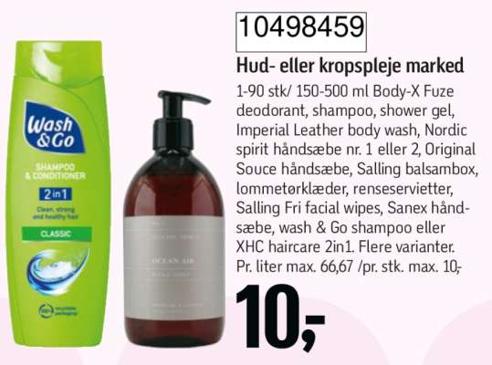 Hud- eller kropspleje marked