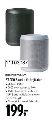 PROSONIC BT-300 Bluetooth højtaler