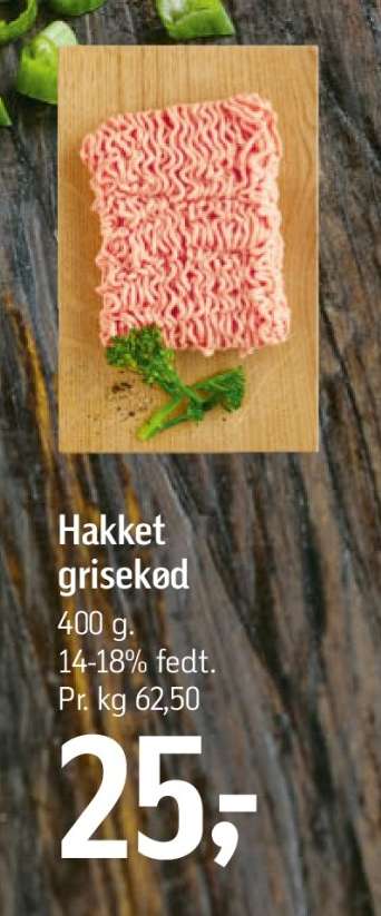 Hakket grisekød