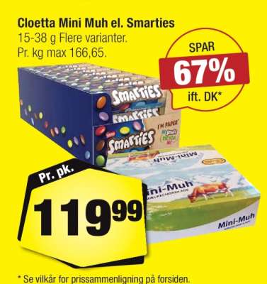 Cloetta Mini Muh el. Smarties