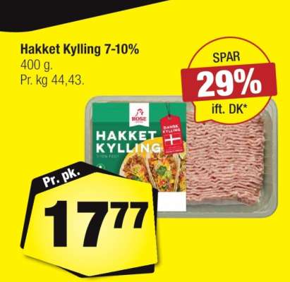 Hakket Kylling 7-10%