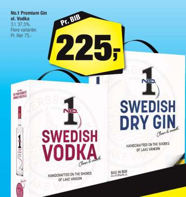No.1 Premium Gin el. Vodka