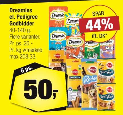 Dreamies el. Pedigree Godbidder