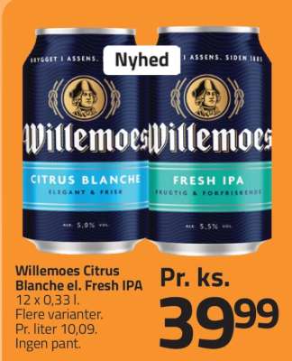 Willemoes Citrus Blanche el. Fresh IPA