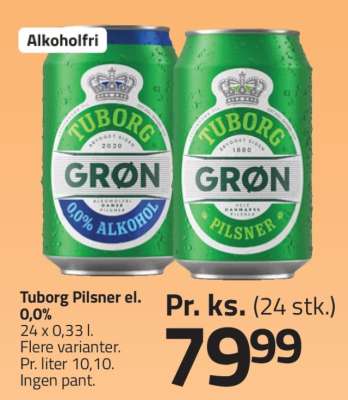 Tuborg Pilsner el. 0,0%