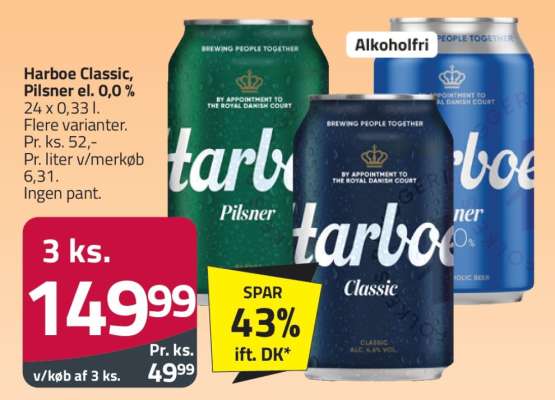Harboe Classic, Pilsner el. 0,0 %