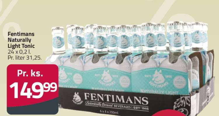 Fentimans Naturally Light Tonic