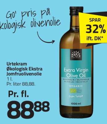 Urtekram Økologisk Ekstra Jomfruolivenolie