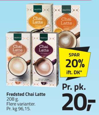 Fredsted chai latte
