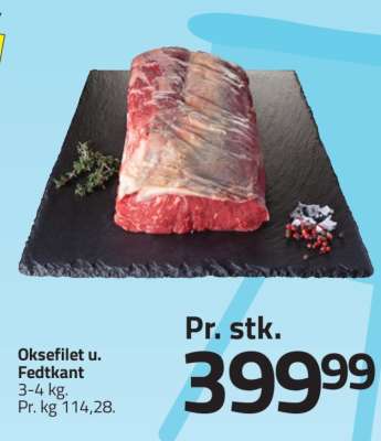 Oksefilet u. Fedtkant