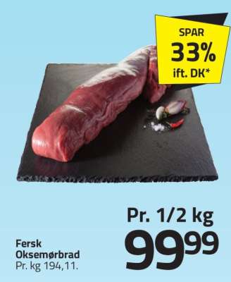 Fersk Oksemørbrad