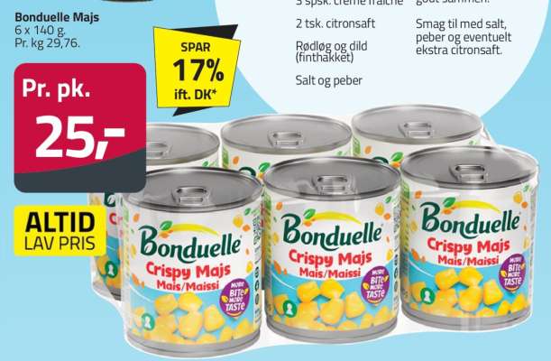 Bonduelle majs