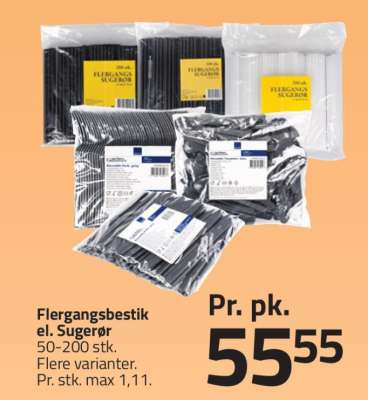 Flergangsbestik el. Sugerør