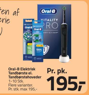 Oral-B Elektrisk Tandbørste el. Tandbørstehoveder