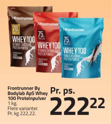 Frontrunner By Bodylab ApS Whey 100 Proteinpulver