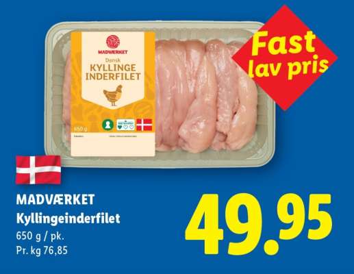 MADVÆRKET Kyllingeinderfilet
