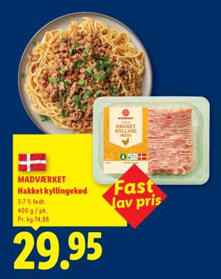 MADVÆRKET Hakket kyllingekød