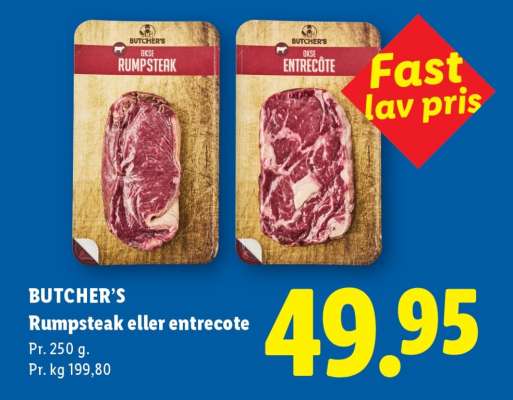 BUTCHER’S Rumpsteak eller entrecote