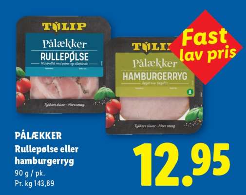 Pålækker Rullepølse eller Hamburgerryg