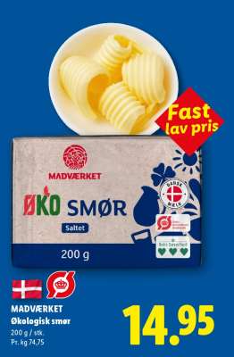 MADVÆRKET Økologisk smør