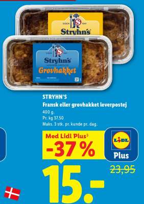 STRYHN'S Fransk eller grovhakket leverpostej