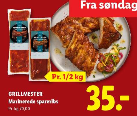 GRILLMESTER Marinerede spareribs
