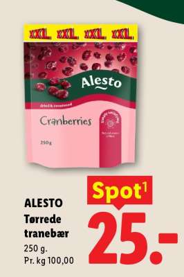 Alesto Tørrede tranebær