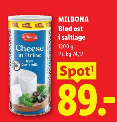 MILBONA Blød ost i saltlage