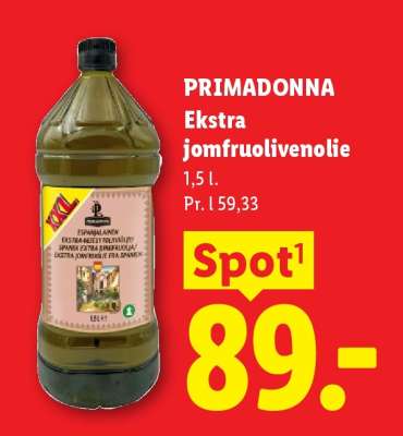 Primadonna Ekstra jomfruolivenolie