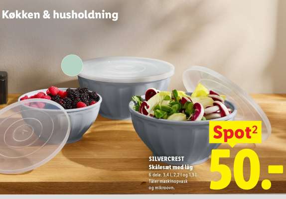 SILVERCREST Skålesæt med låg