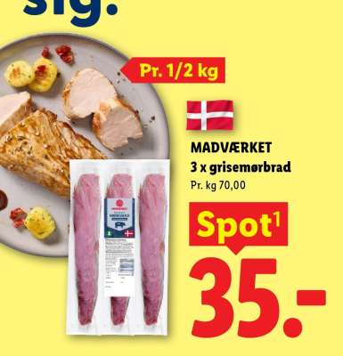 MADVÆRKET 3 x grisemørbrad